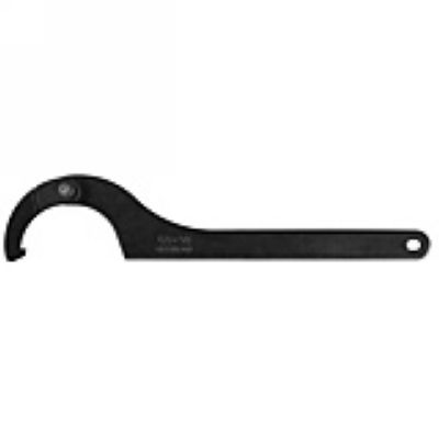 Hinged hook wrench with nose, industrial version


