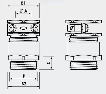 电缆接头
KABELVERSCHRAUBUNGEN